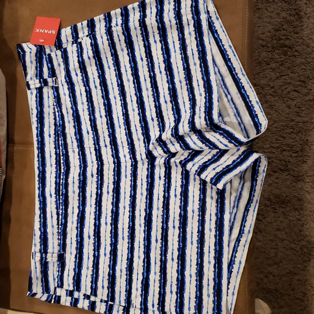 SPANX Sunshine Shorts Painted Stripe size XLarge - New